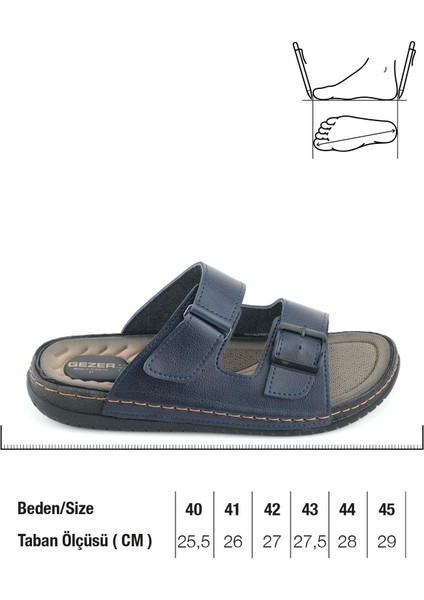 Yazlık Erkek Suni Deri İki Toka Ayarlanabilir Rahat Taban Günlük Terlik fiyatları