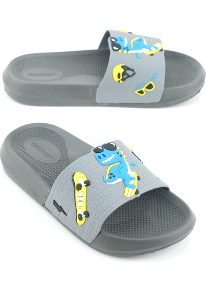 Erkek Çocuk Yazlık Pu Ev Banyo Bahçe Plaj Havuz Günlük Terlik