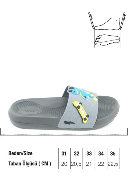 Erkek Çocuk Yazlık Pu Ev Banyo Bahçe Plaj Havuz Günlük Terlik fiyatları