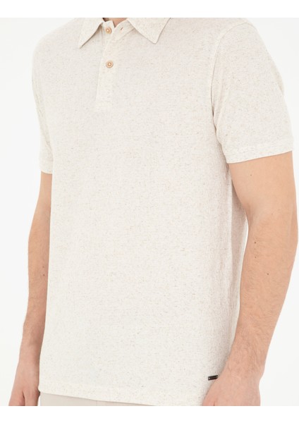 Erkek Bej Slim Fit Tişört 50285180-VR011