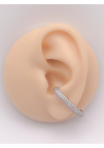 Cerrahi Çelik Piercing Zirkon Taşlı Anti Tragus Piercing (1ADET)