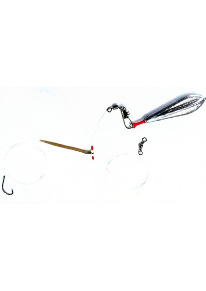 Surfcasting Hazır Olta Takımı Yüzen Kurşun