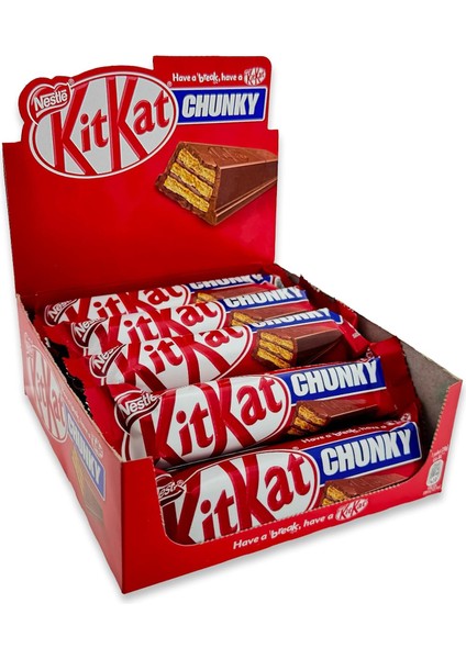 Kitkat Chunky Çikolatalı Gofret 12*38 gr