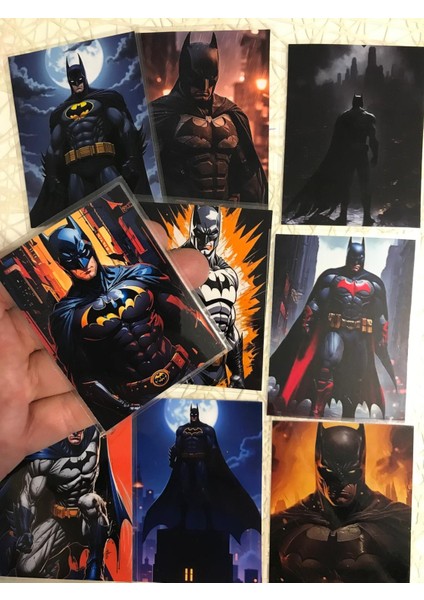 Batman Temalı Fotoğraf Kağıdına Pvc Kaplama 9 Adet 6x8 cm Fotokart Kartpostal fiyatları