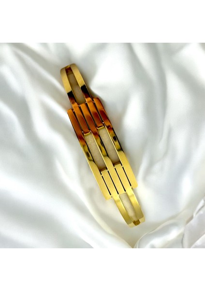 Kaburga Model Gold Çelik Kelepçe