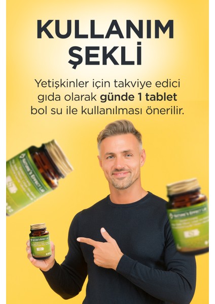 Bitkisel Gıda Takviyesi Epimedyum 30 Kapsül Gınseng Enerji Sertlik