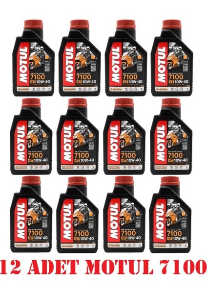 Motul 7100 10w 40 4t Motor Yağı 1Lt (12 adet)