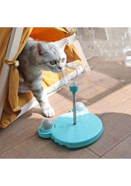 Eğlenceli Kedi Ödül Maması Dağıtıcı Oyuncak Sevimli Ayı Şeklinde Yemek Çemberi Topları Yaylı Yavaş Besleme Oyuncağı Zihinsel Egzersiz Evcil Hayvan Eğitimi Ve Kedi Nanesi Topu Catnipli (Mavi) fiyatları