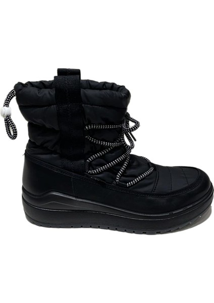 Kadın Bot (Kar) 6381 6j Jacalu Textile Upper And Leather-Pu Sole Black