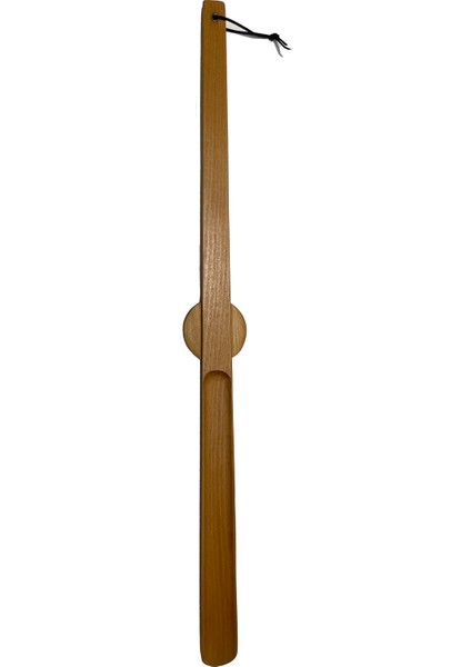Klasik Model Kestane Mıknatıslı Ahşap El Oyması Ayakkabı Çekeceği 75 cm