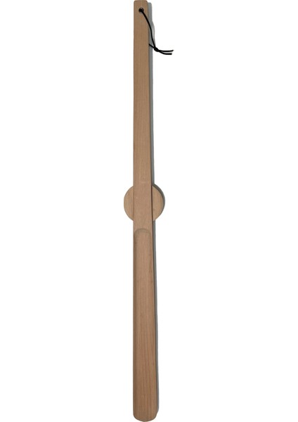 Klasik Model Naturel Ahşap El Oyması Ayakkabı Çekeceği 75 cm