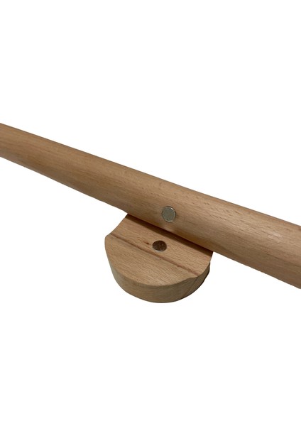 Klasik Model Naturel Ahşap El Oyması Ayakkabı Çekeceği 75 cm
