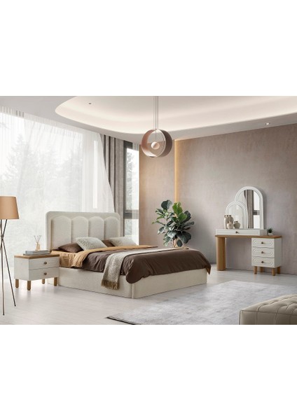 Girit Mdf Bazalı Yatak Odası Takımı