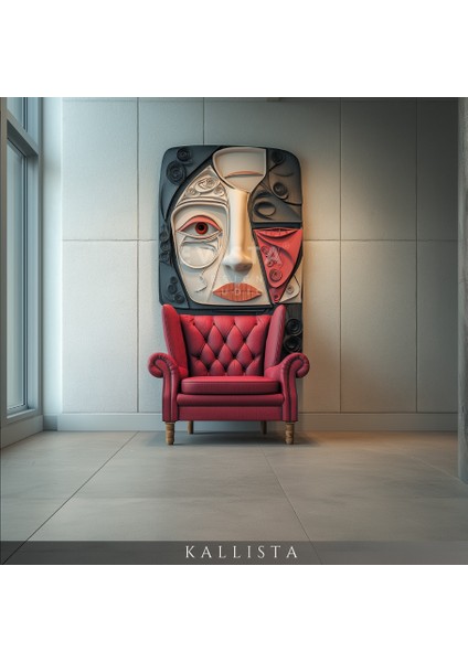 Kallista Duvar Mask Duvar Heykeli Dekorasyon