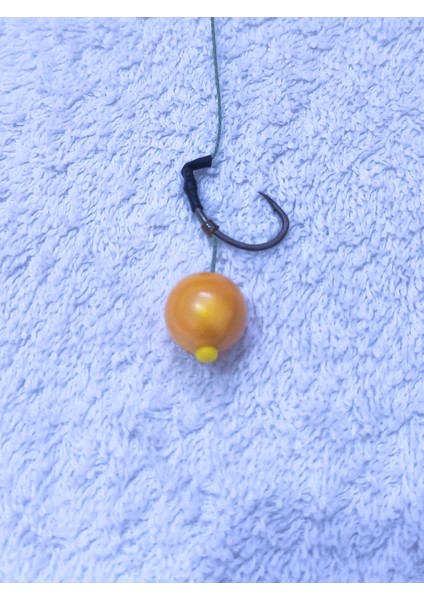5 Adet 14 mm Efsane Janjan Sarı Boncuklu Sazan Takımı