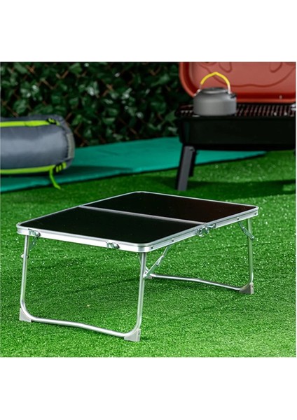 Küçük Katlanır Kamp Sehpası Kamp Masası Bilgisayar Masası Yemek Masası 60x40 Cm