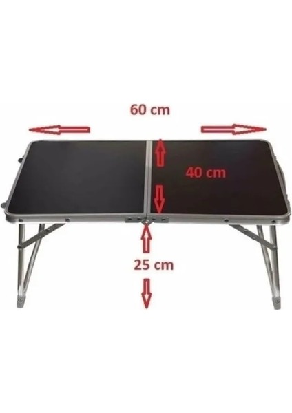 Küçük Katlanır Kamp Sehpası Kamp Masası Bilgisayar Masası Yemek Masası 60x40 Cm fiyatları