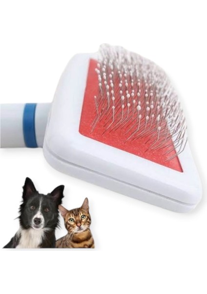 Acıtmaz Uçlu Beyaz Tel Fırça Kedi Köpek Evcil Hayvan Tarağı Tüy Fırçası fiyatları