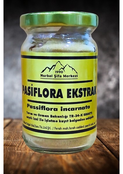 Pasiflora Toz Ekstrak 50 gr fiyatları