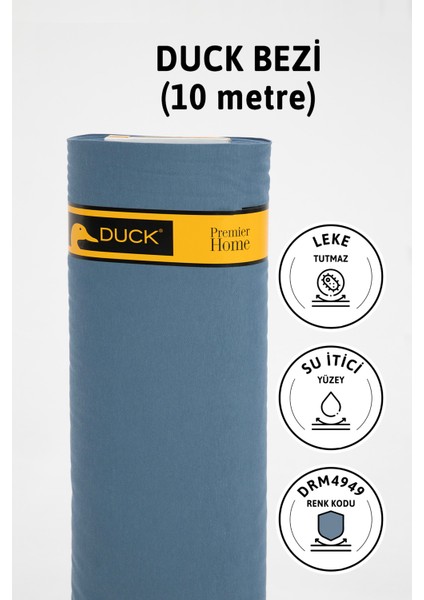 Premier Metrelik Duck Keten Kumaş Su Itici Bez 10 Metre DRM4949 -