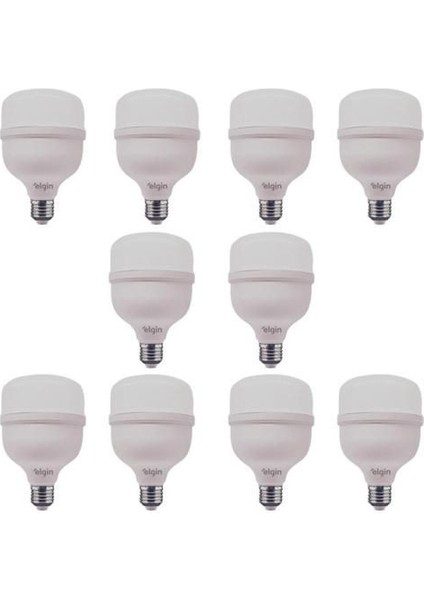 10 Adet 20 Watt, Yüksek Işık, 1800 Lümen Beyaz Işık Torch Ampul, E27 Duy Çok Kaliteli LED Ampul