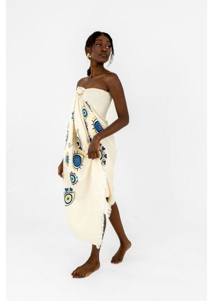 Kymena Taş Baskı Desenli Peştemal/havlu fırsatları