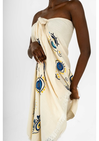 Kymena Taş Baskı Desenli Peştemal/havlu indirimleri