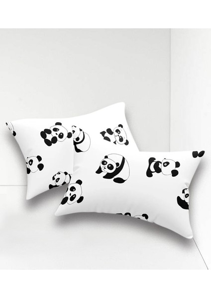 2li Yastık Kılıfı Panda Beyaz fiyatları