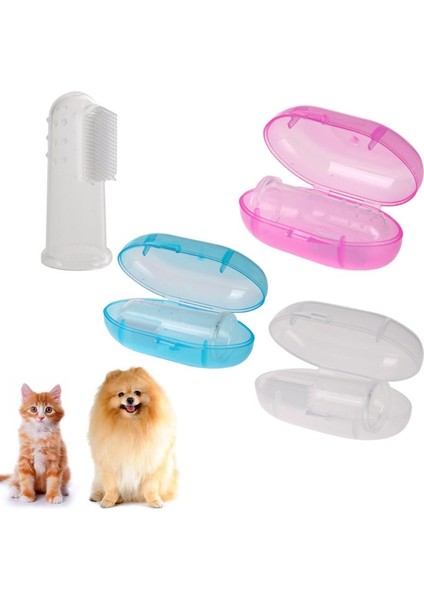Evcil Hayvan Kutulu Parmak Diş Fırçalama Aparatı