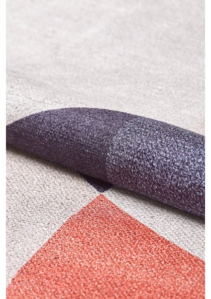 Krem Overlok Salon&yolluk Dijital Baskılı Makinede Yıkanabilir Kaymaz Taban Halı YY019 modelleri