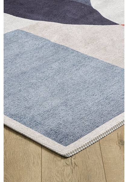 Krem Overlok Salon&yolluk Dijital Baskılı Makinede Yıkanabilir Kaymaz Taban Halı YY019 fırsatları