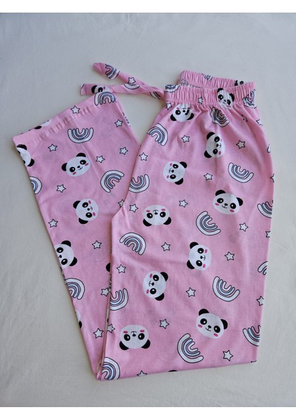 Pembe Baskılı Pijama Altı