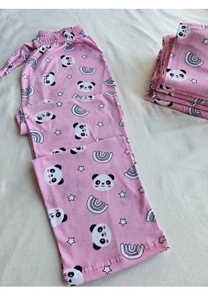 Pembe Baskılı Pijama Altı
