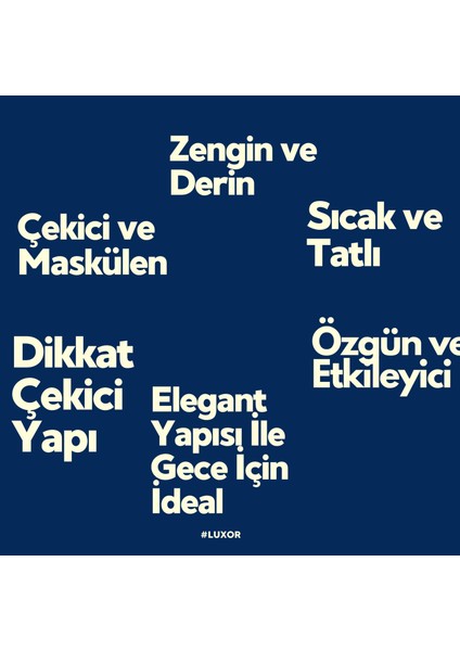 JF Jan Frans- Luxor - Tatlı Vanilyalı Oryantal Kokulu 50 ml Kalıcı Edp Erkek Parfüm indirimleri