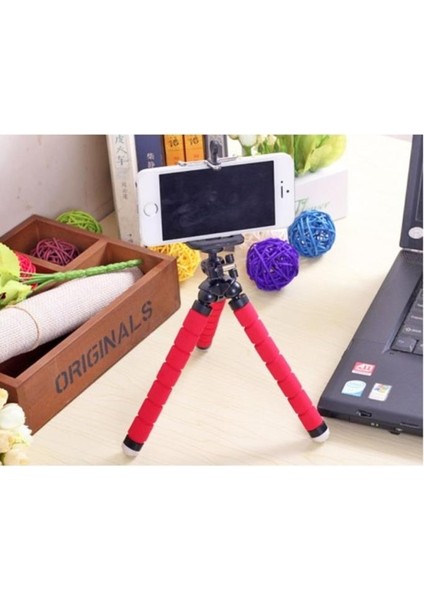 Akrobat Sünger Bacaklı Ahtapot Telefon Tablet Camera Tripod Tutucu 19 cm indirimleri