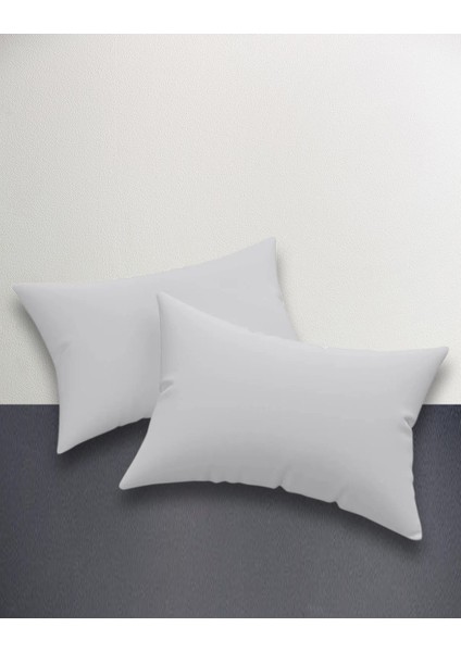 2li Yastık Kılıfı Solid Gri