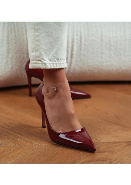 Bordo Elegant Yüksek Topuklu Stiletto fırsatları