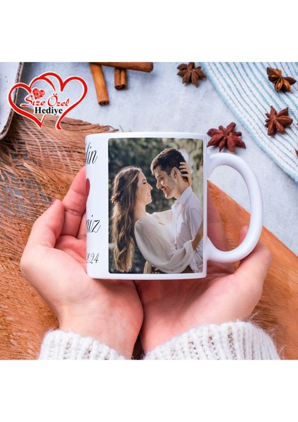 Kişiye Özel Fotoğraflı ve Isimli Kupa Bardak Size Özel Hediye