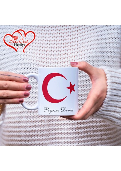 Kişiye Özel Mustafa Kemal Atatürk Temalı Imzalı, Fotoğraflı ve Isimli Kupa Bardak fiyatları