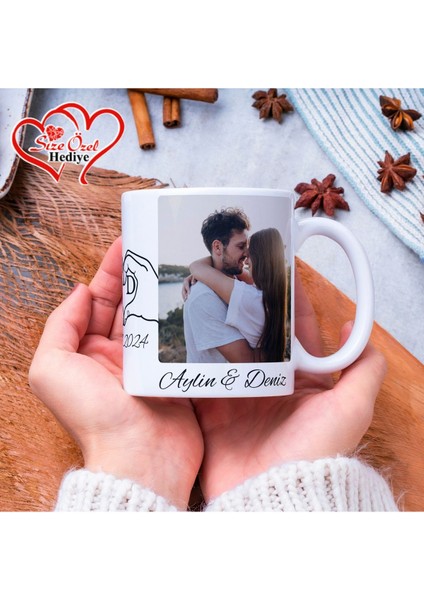 Kişiye Özel Fotoğraflı ve Isimli Kupa Bardak Size Özel Hediye