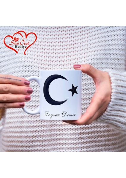 Kişiye Özel Mustafa Kemal Atatürk Temalı Imzalı, Fotoğraflı ve Isimli Kupa Bardak fiyatları