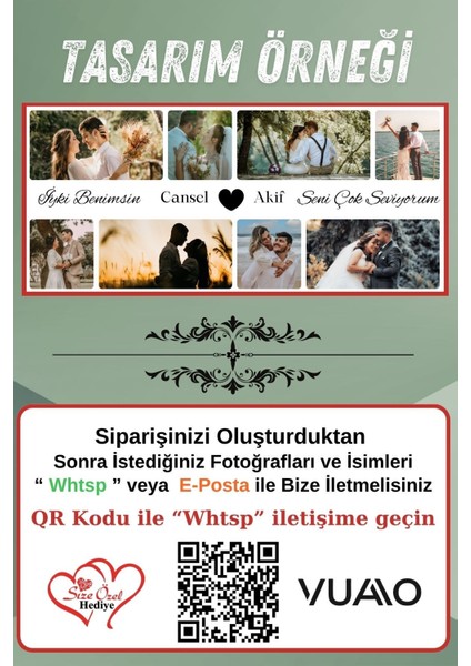 Kişiye Özel Isimli 8 Fotoğraflı Kolaj Kupa Bardak - Isme Özel Kişiselleştirilmiş Hediye Kupa Bardağı modelleri