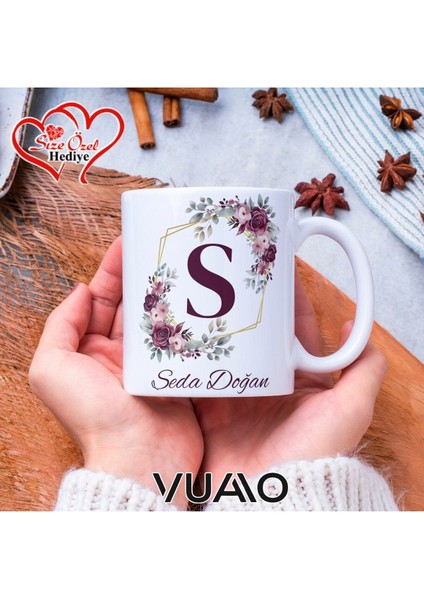 Kişiye Özel Isimli Harfli Kupa Bardak - Size Özel Hediye