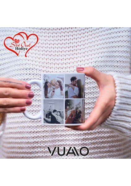 Kişiye Özel Isimli 8 Fotoğraflı Kolaj Kupa Bardak, Isme Özel Kişiselleştirilmiş Hediye Kupa Bardağı fiyatları