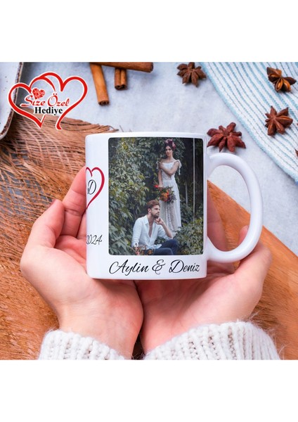 Kişiye Özel Fotoğraflı ve Isimli Kupa Bardak Size Özel Hediye