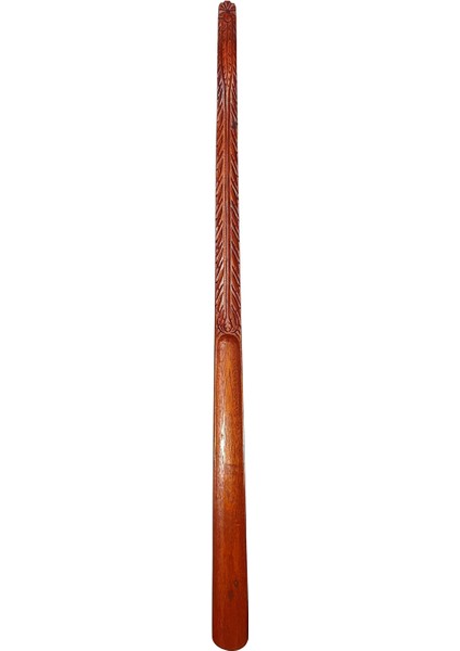 Damla Model Ceviz Ahşap El Oyması Ayakkabı Çekeceği 75 cm