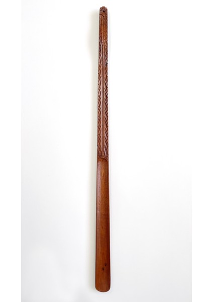 Damla Model Ceviz Ahşap El Oyması Ayakkabı Çekeceği 75 cm