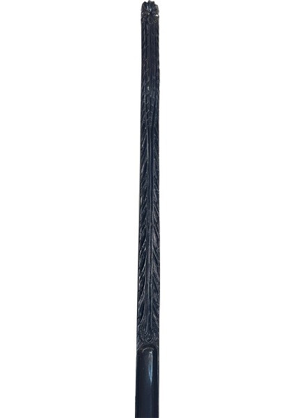 Damla Model Siyah Ahşap El Oyması Ayakkabı Çekeceği 75 cm