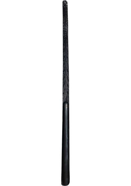 Damla Model Siyah Ahşap El Oyması Ayakkabı Çekeceği 75 cm