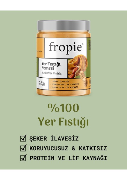 Yer Fıstığı Ezmesi Seti %100 Yer Fıstığı & Kakao Nibli Çikolatalı 315 gr X2